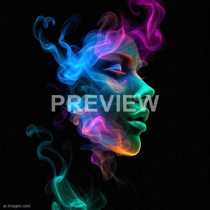 12632 - a-face-appearing-to-be-made-of-colorful-smoke-its-fea_250705010831_00001